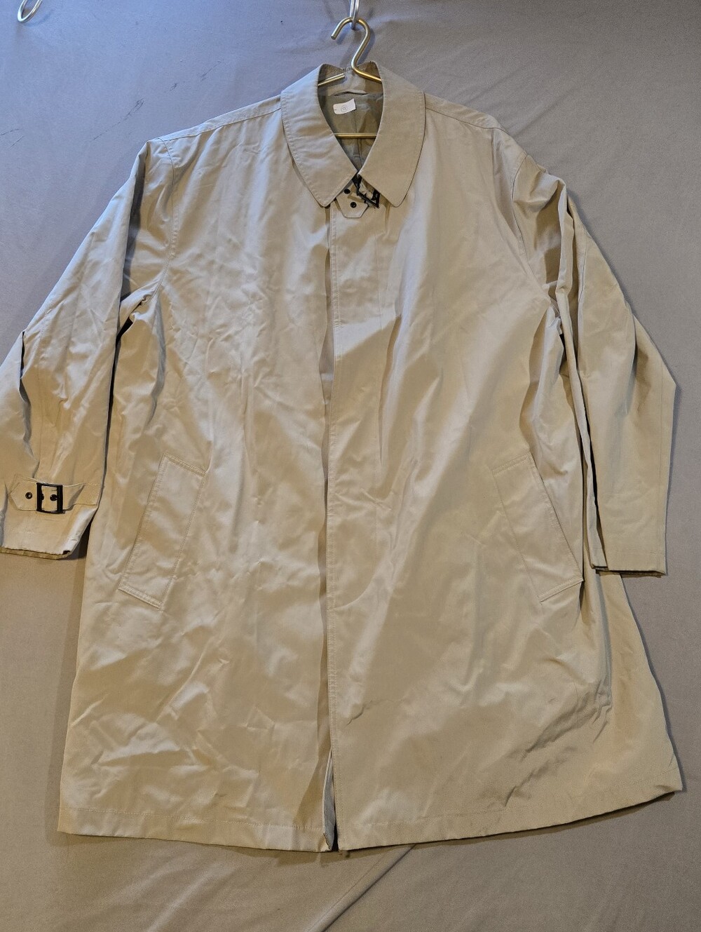 Massimo Moda Men's Light Beige Trench Coat